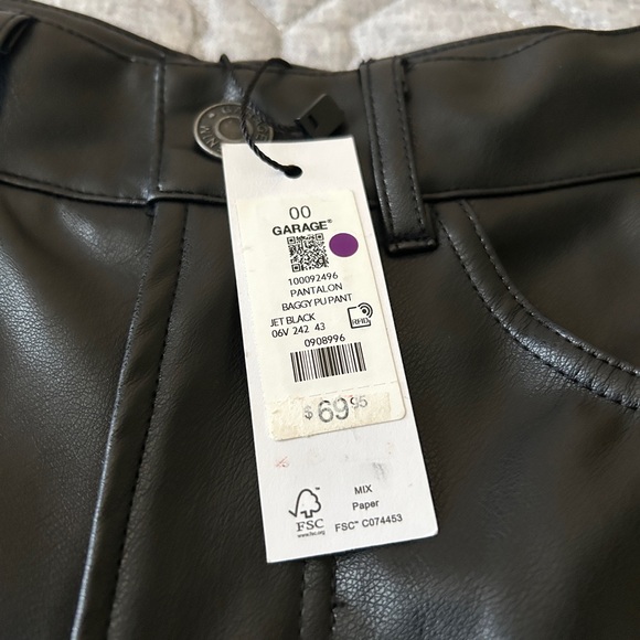 Garage Leather Wide-Leg Pants - Picture 4 of 4